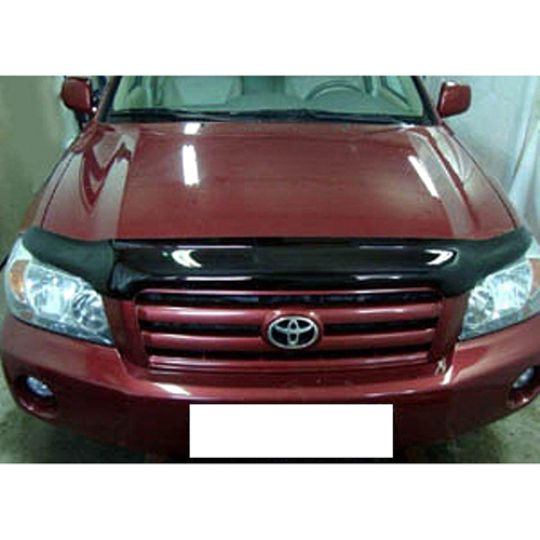 SIM Toyota Highlander I '00-08 Дефлектор капота "мухобойка" (темный)