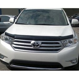 SIM Toyota Highlander II '10-13 Дефлектор капота "мухобойка" (темный)