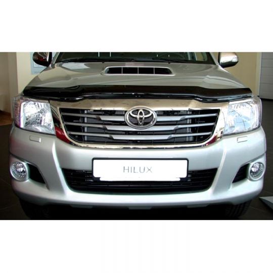SIM Toyota Hilux VII '11-15 Дефлектор капота "мухобойка" (темный) SIM Toyota Hilux VII '11-15 Дефлектор капота "мухобойка" (темный)