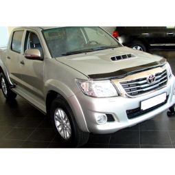 SIM Toyota Hilux VII '11-15 Дефлектор капота "мухобойка" (темный)
