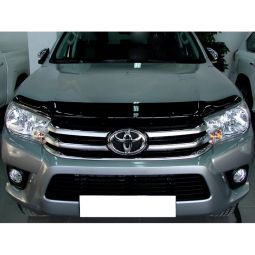 SIM Toyota Hilux VIII '15- Дефлектор капота "мухобойка" (темный)