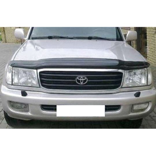 SIM Toyota Land Cruiser (100) '98-07 Дефлектор капота "мухобойка" (темный) SIM Toyota Land Cruiser (100) '98-07 Дефлектор капота "мухобойка" (темный)