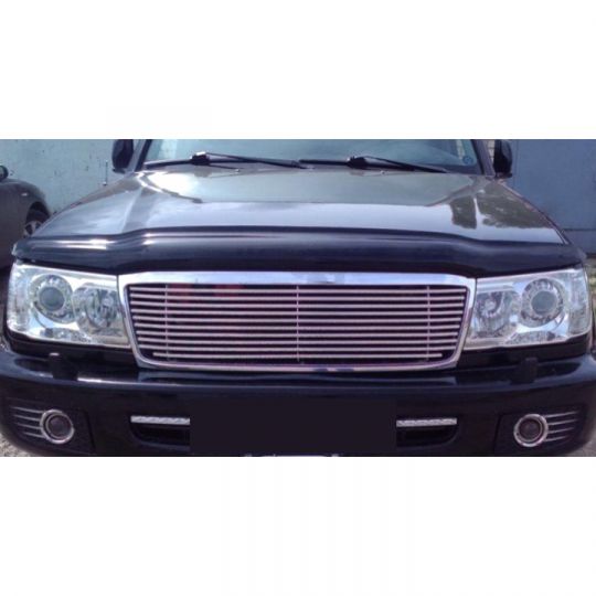 SIM Toyota Land Cruiser (100) '98-07 Дефлектор капота "мухобойка" (темный) SIM Toyota Land Cruiser (100) '98-07 Дефлектор капота "мухобойка" (темный)