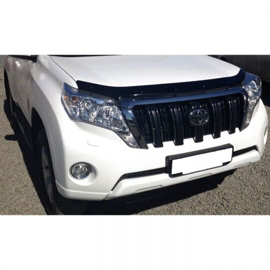 SIM Toyota Land Cruiser Prado (150) '13-17 Дефлектор капота "мухобойка" (темный)