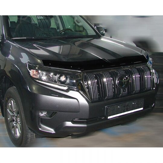 SIM Toyota Land Cruiser Prado (150) '17- Дефлектор капота "мухобойка" (темный)