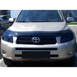 SIM Toyota RAV4 III '05-09 Дефлектор капота "мухобойка" (темный)
