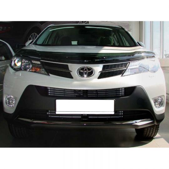 SIM Toyota RAV4 IV '13- Дефлектор капота "мухобойка" (темный) SIM Toyota RAV4 IV '13- Дефлектор капота "мухобойка" (темный)