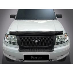 SIM УАЗ Патриот '05- Дефлектор капота "мухобойка" (темный)