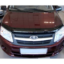 SIM Lada Granta '11- Дефлектор капота "мухобойка" (темный)