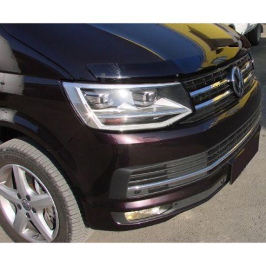 SIM Volkswagen T6 '15- Дефлектор капота "мухобойка" (темный)