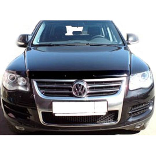 SIM Volkswagen Touareg I '02-10 Дефлектор капота "мухобойка" (темный) SIM Volkswagen Touareg I '02-10 Дефлектор капота "мухобойка" (темный)