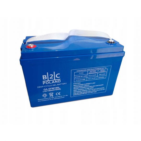 Гелевий акумулятор B2C Poland GEL OA-GFM100L (12V 100 Ah) Гелевий акумулятор B2C Poland GEL OA-GFM100L (12V 100 Ah)