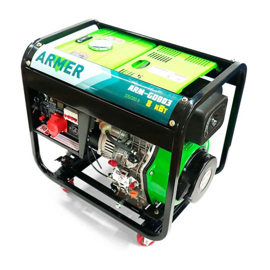 ARMER Генератор дизельний 8 кВт із електричним запуском, 220/380V, мідна обмотка (ARM-GD003) ARMER Генератор дизельний 8 кВт із електричним запуском, 220/380V, мідна обмотка (ARM-GD003)