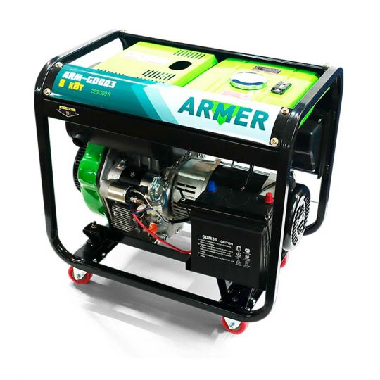 ARMER Генератор дизельний 8 кВт із електричним запуском, 220/380V, мідна обмотка (ARM-GD003) ARMER Генератор дизельний 8 кВт із електричним запуском, 220/380V, мідна обмотка (ARM-GD003)