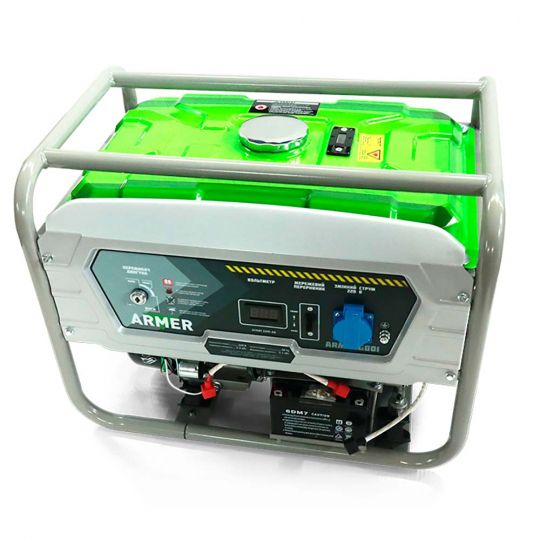 ARMER Генератор бензиновий 3,1 кВт з електричним запуском, 220V, мідна обмотка (ARM-GG001)