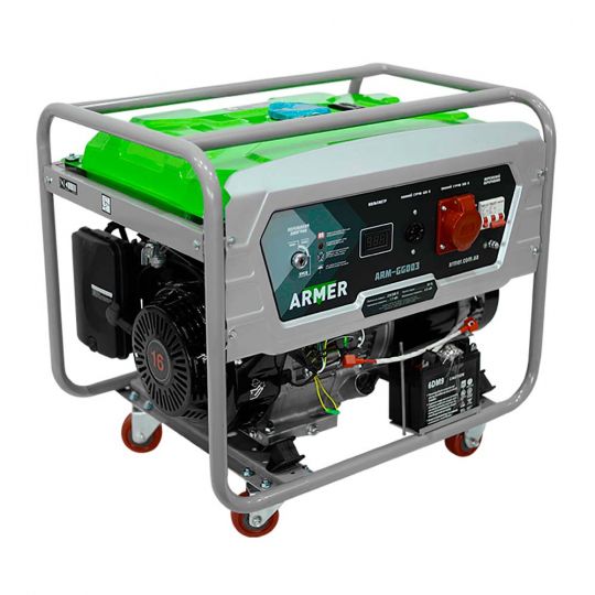 ARMER Генератор бензиновий 8 кВт 3 фази, 220V/380V, мідна обмотка (ARM-GG003) ARMER Генератор бензиновий 8 кВт 3 фази, 220V/380V, мідна обмотка (ARM-GG003)