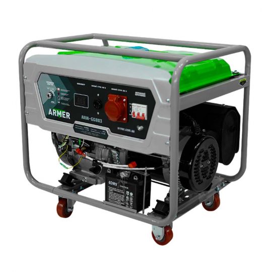 ARMER Генератор бензиновий 8 кВт 3 фази, 220V/380V, мідна обмотка (ARM-GG003) ARMER Генератор бензиновий 8 кВт 3 фази, 220V/380V, мідна обмотка (ARM-GG003)