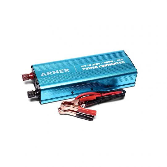 ARMER Інвертор/Перетворювач напруги 12V-220V/900W/USB/мод. хвиля ARMER Інвертор/Перетворювач напруги 12V-220V/900W/USB/мод. хвиля