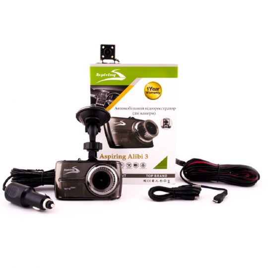 Aspiring Alibi 3 Автомобильный видеорегистратор (АL3968) Aspiring Alibi 3 Автомобильный видеорегистратор (АL3968)