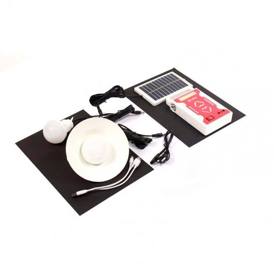 AXXIS Фонарь-повербанк аккумуляторный Сamping, солнечная панель, 2 LED лампы (Польша)