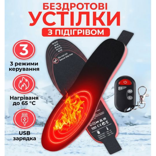 Устілки з підігрівом INSPIRE V2 з акумулятором без проводів + пульт (розмір 35-40, можна підрізати) Устілки з підігрівом INSPIRE V2 з акумулятором без проводів + пульт (розмір 35-40, можна підрізати)