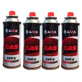 Axxis Газ всесезонний для пальників (цанговий балон 220г) 4 шт.