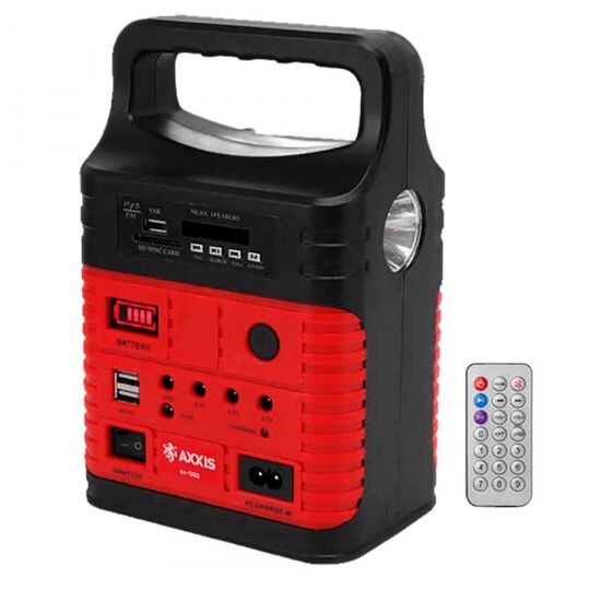 AXXIS Зарядна станція з сонячною панеллю оснащена акумулятором 7500 мAh AXXIS Зарядна станція з сонячною панеллю оснащена акумулятором 7500 мAh