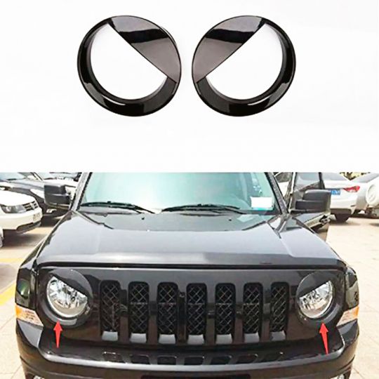 Накладки фар захист рефлектора для Jeep Patriot '11-17 (комплект 2 шт) DDCA07310