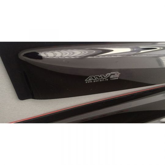 ANV air Дефлекторы окон на Hyundai Accent IV '10-17 хэтчбек (накладные) ANV air Дефлекторы окон на Hyundai Accent IV '10-17 хэтчбек (накладные)