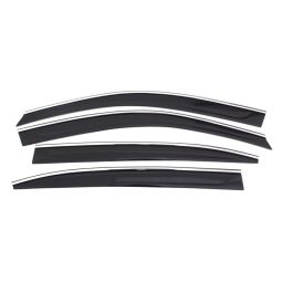 COBRA TUNING Дефлекторы окон на Acura RDX II '12- кроссовер (хром. молдинг, накладные)