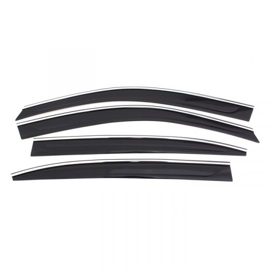 COBRA TUNING Дефлекторы окон на Acura RDX II '12- кроссовер (хром. молдинг, накладные)