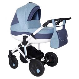 Коляска детская 2 в 1 Siger Marco св.синий/т.синий (KLS0023)
