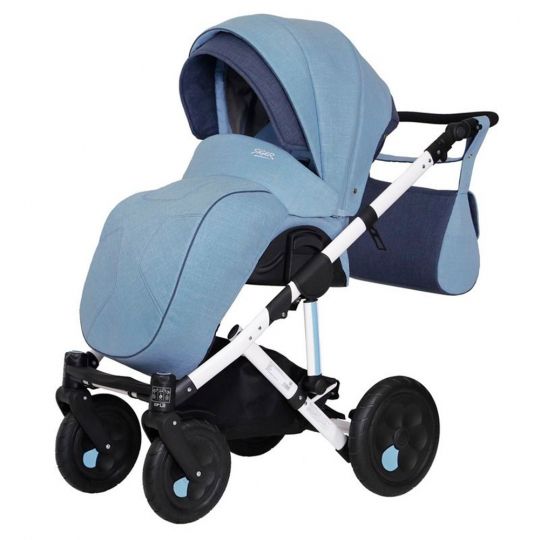 Коляска детская 2 в 1 Siger Marco св.синий/т.синий (KLS0023)