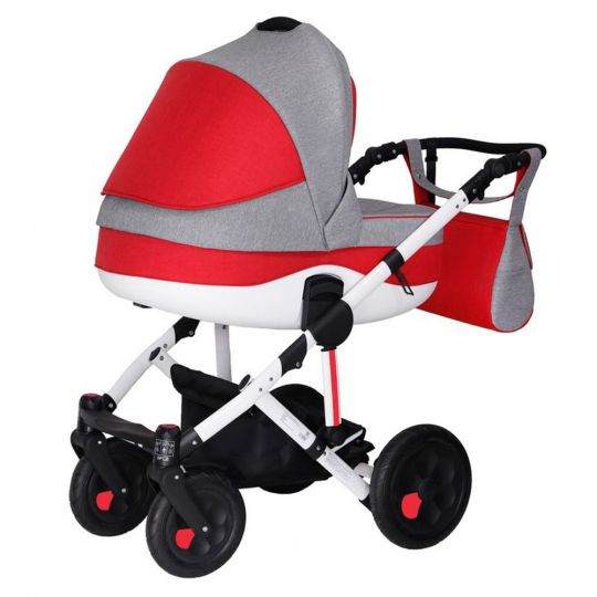 Коляска детская 2 в 1 Siger Marco серый/красный (KLS0021) Коляска детская 2 в 1 Siger Marco серый/красный (KLS0021)