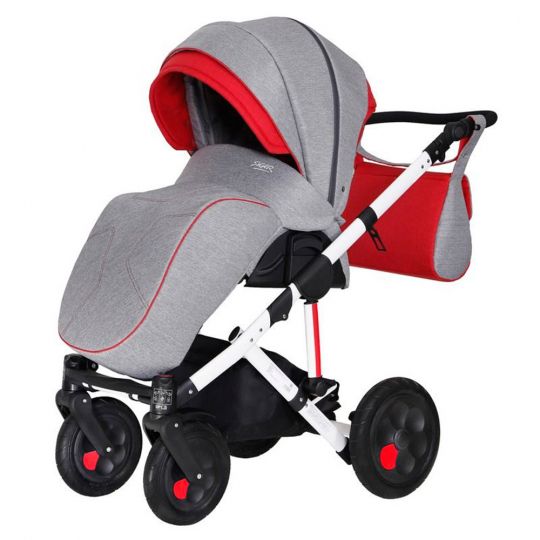 Коляска детская 2 в 1 Siger Marco серый/красный (KLS0021) Коляска детская 2 в 1 Siger Marco серый/красный (KLS0021)