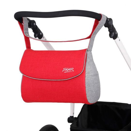 Коляска детская 2 в 1 Siger Marco серый/красный (KLS0021) Коляска детская 2 в 1 Siger Marco серый/красный (KLS0021)