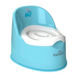 Горшок детский Кидвик Гигант с крышкой голубой
