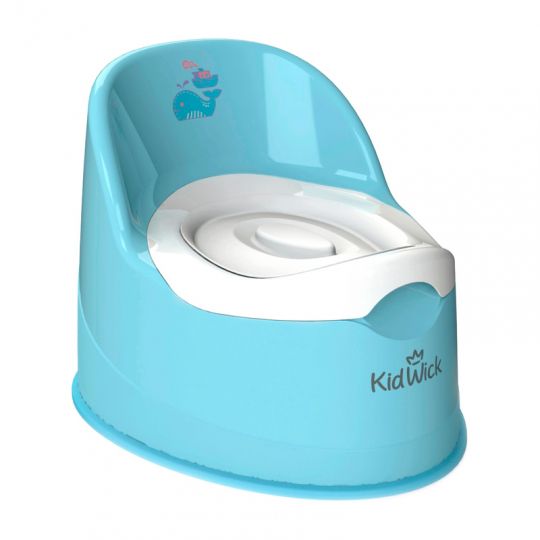 Горшок детский Кидвик Гигант с крышкой голубой
