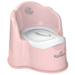 Горшок детский Кидвик Королевский с крышкой розовый