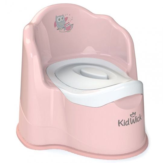 Горшок детский Кидвик Королевский с крышкой розовый