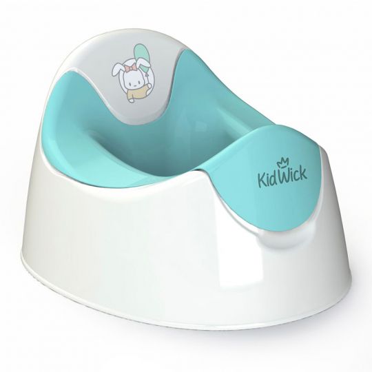 Горшок детский Кидвик Трио белый/бирюзовый Горшок детский Кидвик Трио белый/бирюзовый