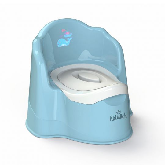 Горшок детский Кидвик Трон с крышкой голубой Горшок детский Кидвик Трон с крышкой голубой