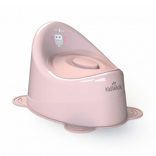 Горшок детский Кидвик Улитка с крышкой розовый/т.розовый