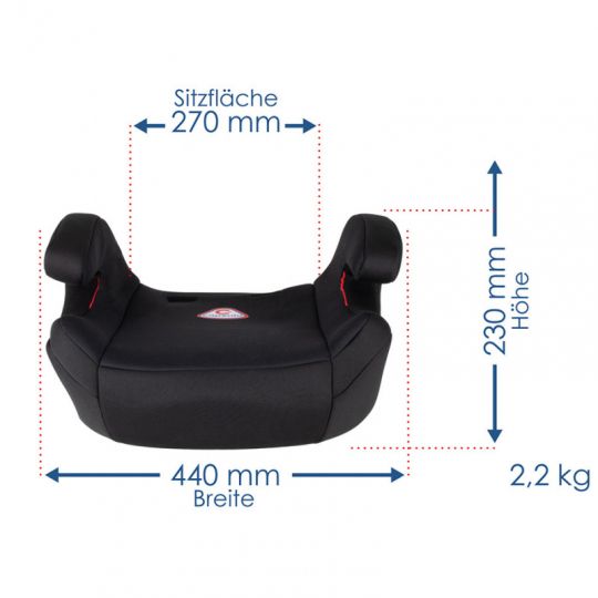 Alca Автокрісло бустер "JR5", Capsula, 15-36kg, 4-12 років, чорний, Германія (773010)