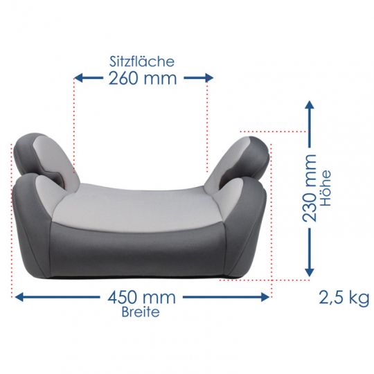 Alca Автокрісло бустер "JR4X", Capsula, 15-36kg, 4-12років, сірий, Германія (774120)