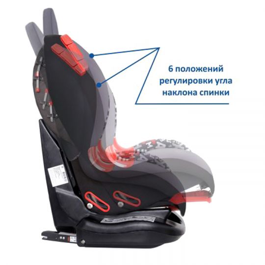 Siger Детское автокресло Art Кокон Isofix группа 1-2 (Алфавит)