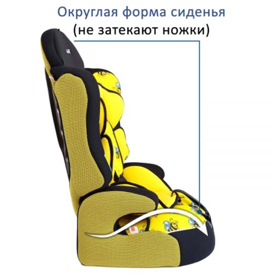 Siger Детское автокресло Art Драйв группа 1-2-3 (Пчелка)