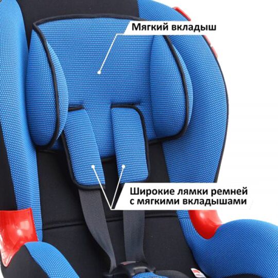 Siger Детское автокресло Кокон Isofix группа 1-2 (Синий)