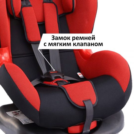 Siger Детское автокресло Кокон Isofix группа 1-2 (Красный)