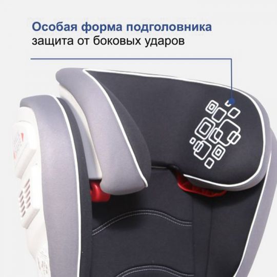 Siger Детское автокресло Олимп Fix группа 2-3 (Черный) Siger Детское автокресло Олимп Fix группа 2-3 (Черный)